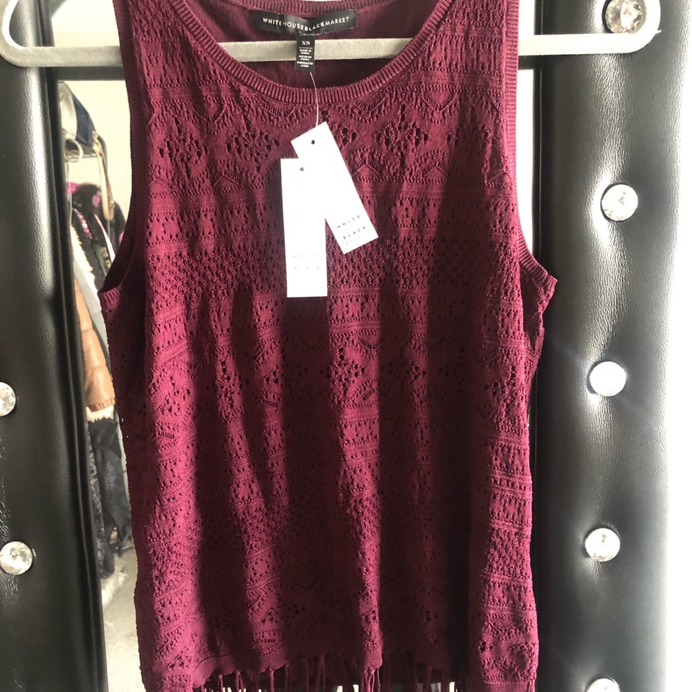 Stretchy Fringe Top NWT